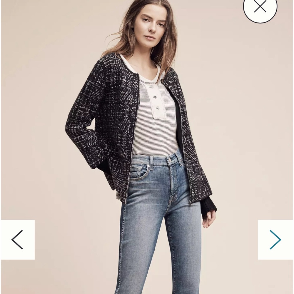 Roi Sweaterknit Swing Jacket Anthropologie